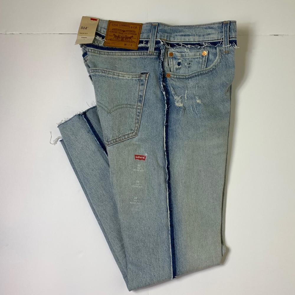 Levi’s 512 Men’s Inside Out Jeans Size 32